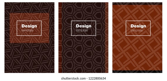 Dark Red vector brochure for ui, ux design. Web interface on abstract background with colorful gradient. Completely new template books.