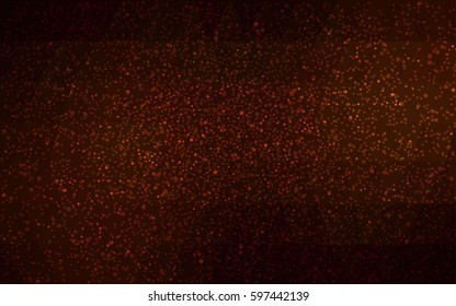 Dark red vector christmas polygon background. Low poly Illustration consisting of triangles with snowflakes. Texture, seamless background of New Year celebration.