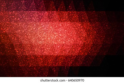 Dark Red vector christmas polygon background. Low poly Illustration consisting of triangles with snowflakes. Texture background of New Year celebration.