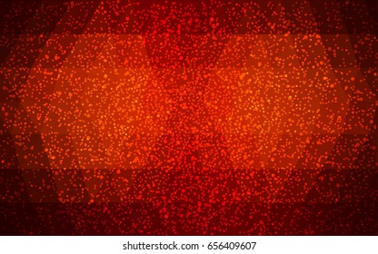 Dark Red vector christmas polygon background. Low poly Illustration consisting of triangles with snowflakes. Texture background of New Year celebration.