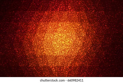 Dark Red vector christmas polygon background. Low poly Illustration consisting of triangles with snowflakes. Texture background of New Year celebration.