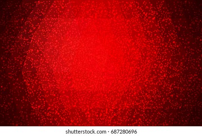 Dark Red vector christmas postcard low polygon background. Illustration consisting of triangles. Abstract triangular polygonal origami or crystal design of New Year celebration.