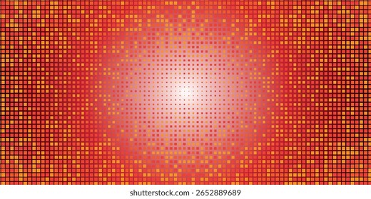 Dark red vector red colorfull pattern of geometric circles, shapes. Colorful mosaic banner. Geometric background with colored disks.