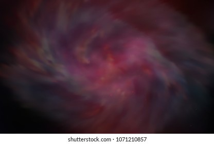 Dark Red vector cover with astronomical stars. Shining illustration with sky stars on abstract template. Pattern for futuristic ad, booklets.