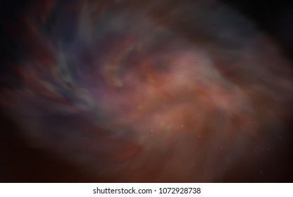 Dark Red vector cover with astronomical stars. Blurred decorative design in simple style with galaxy stars. Pattern for astronomy websites.