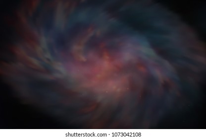 Dark Red vector cover with astronomical stars. Space stars on blurred abstract background with gradient. Pattern for futuristic ad, booklets.