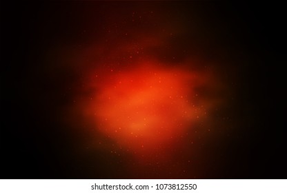 Dark Red vector cover with astronomical stars. Blurred decorative design in simple style with galaxy stars. Pattern for astrology websites.