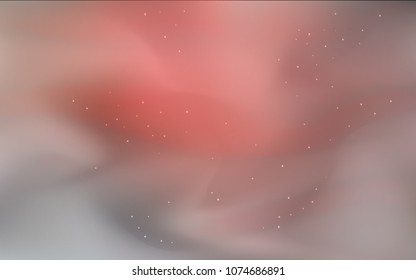 Dark Red vector cover with astronomical stars. Space stars on blurred abstract background with gradient. Pattern for astronomy websites.