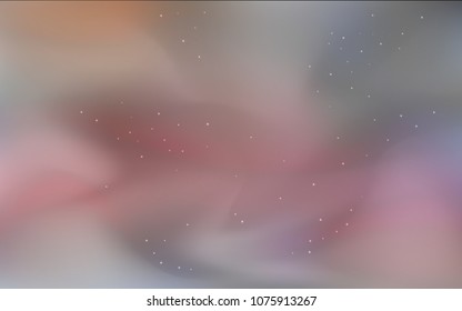 Dark Red vector cover with astronomical stars. Shining colored illustration with bright astronomical stars. Pattern for astronomy websites.
