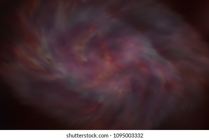 Dark Red vector cover with astronomical stars. Blurred decorative design in simple style with galaxy stars. Template for cosmic backgrounds.