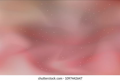 Dark Red vector cover with astronomical stars. Shining illustration with sky stars on abstract template. Smart design for your business advert.