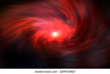 Dark Red vector cover with astronomical stars. Space stars on blurred abstract background with gradient. Best design for your ad, poster, banner.
