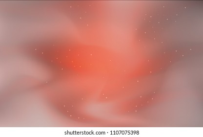 Dark Red vector cover with astronomical stars. Shining illustration with sky stars on abstract template. Template for cosmic backgrounds.