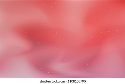 Dark Red vector cover with astronomical stars. Space stars on blurred abstract background with gradient. Template for cosmic backgrounds.