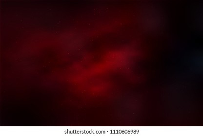Dark Red vector cover with astronomical stars. Modern abstract illustration with Big Dipper stars. Best design for your ad, poster, banner.