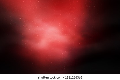Dark Red vector cover with astronomical stars. Modern abstract illustration with Big Dipper stars. Template for cosmic backgrounds.