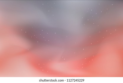 Dark Red vector cover with astronomical stars. Shining illustration with sky stars on abstract template. Smart design for your business advert.