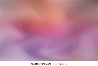 Dark Red vector cover with astronomical stars. Shining colored illustration with bright astronomical stars. Best design for your ad, poster, banner.
