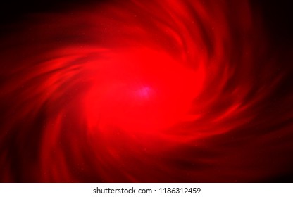 Dark Red vector cover with astronomical stars. Blurred decorative design in simple style with galaxy stars. Smart design for your business advert.