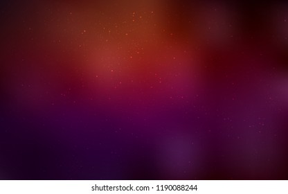 Dark Red vector cover with astronomical stars. Blurred decorative design in simple style with galaxy stars. Smart design for your business advert.
