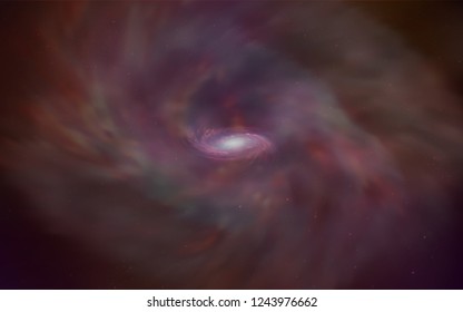 Dark Red vector cover with astronomical stars. Blurred decorative design in simple style with galaxy stars. Pattern for futuristic ad, booklets.