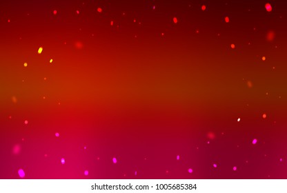 Dark Red vector cover with beautiful snowflakes. Shining colored illustration with snow in christmas style. New year design for your ad, poster, banner.