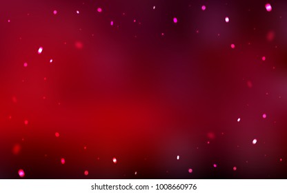 Dark Red vector cover with beautiful snowflakes. Blurred decorative design in xmas style with snow. The template can be used as a new year background.