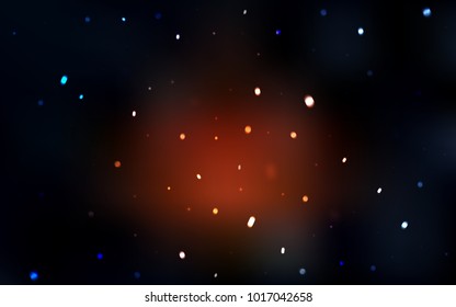 Dark Red vector cover with beautiful snowflakes. Blurred decorative design in xmas style with snow. New year design for your ad, poster, banner.