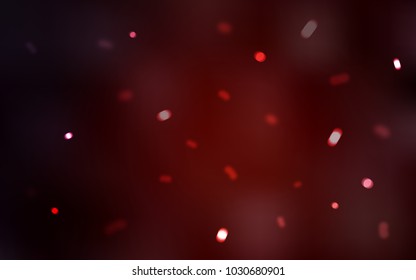 Dark Red vector cover with beautiful snowflakes. Glitter abstract illustration with crystals of ice. The pattern can be used for year new  websites.