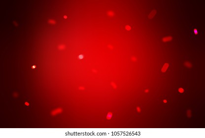 Dark Red vector cover with beautiful snowflakes. Blurred decorative design in xmas style with snow. New year design for your business advert.