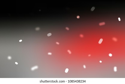 Dark Red vector cover with beautiful snowflakes. Decorative shining illustration with snow on abstract template. The pattern can be used for year new  websites.
