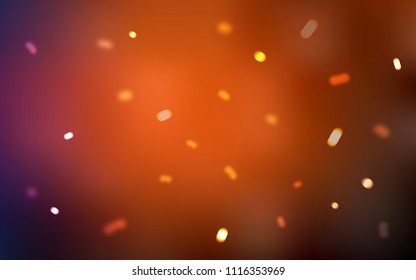 Dark Red vector cover with beautiful snowflakes. Glitter abstract illustration with crystals of ice. The pattern can be used for new year ad, booklets.