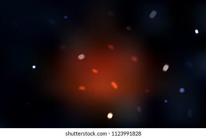 Dark Red vector cover with beautiful snowflakes. Snow on blurred abstract background with gradient. The template can be used as a new year background.