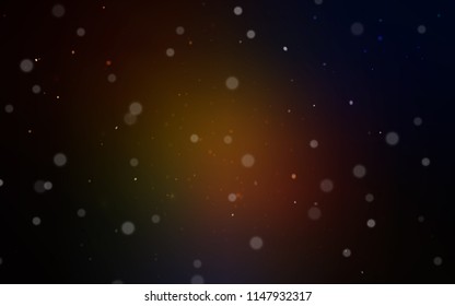 Dark Red vector cover with beautiful snowflakes. Decorative shining illustration with snow on abstract template. The pattern can be used for new year leaflets.