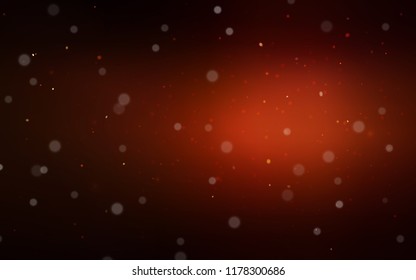 Dark Red vector cover with beautiful snowflakes. Shining colored illustration with snow in christmas style. The pattern can be used for new year leaflets.