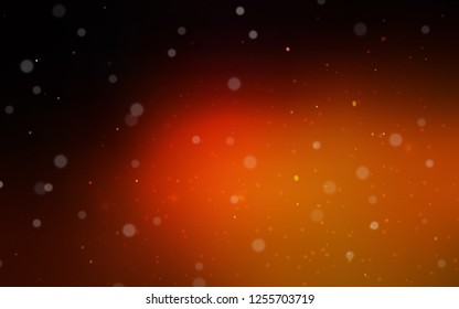Dark Red vector cover with beautiful snowflakes. Snow on blurred abstract background with gradient. The pattern can be used for year new  websites.
