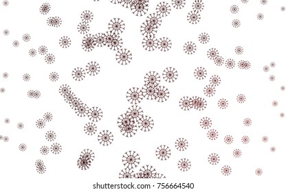 Dark Red vector cover with beautiful snowflakes. Modern geometrical abstract illustration with crystals of ice. The pattern can be used for new year leaflets.