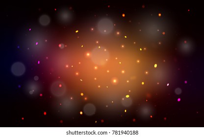 Dark Red vector cover with beautiful snowflakes. Modern geometrical abstract illustration with crystals of ice. The pattern can be used for new year ad, booklets.