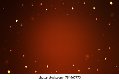 Dark Red vector cover with beautiful snowflakes. Blurred decorative design in xmas style with snow. The pattern can be used for new year leaflets.