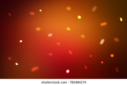 Dark Red vector cover with beautiful snowflakes. Glitter abstract illustration with crystals of ice. The pattern can be used for new year ad, booklets.