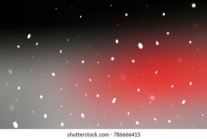 Dark Red vector cover with beautiful snowflakes. Glitter abstract illustration with crystals of ice. The pattern can be used for new year ad, booklets.