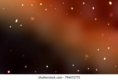 Dark Red vector cover with beautiful snowflakes. Blurred decorative design in xmas style with snow. The pattern can be used for new year leaflets.