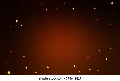 Dark Red vector cover with beautiful snowflakes. Shining colored illustration with snow in christmas style. The pattern can be used for new year ad, booklets.