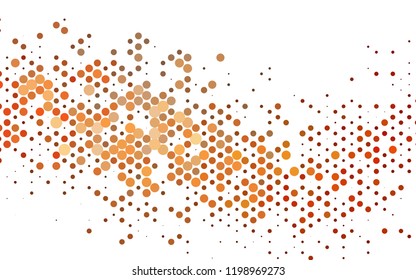 Dark Red vector cover with circles. Blurred bubbles on abstract backdrop with colorful gradient. Template for your brand book.