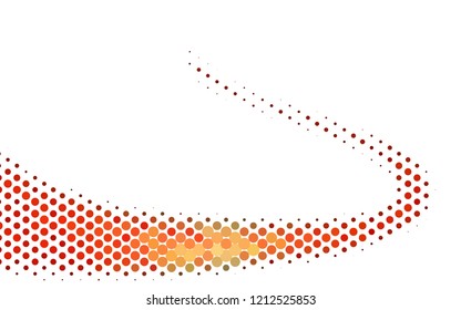 Dark Red vector cover with circles. Illustration with set of shining colorful abstract circles. Design for posters, banners.