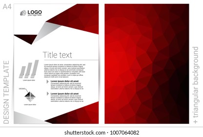 Dark Red vector  cover for Envelopes. Web interface on abstract background with colorful gradient. Pattern for ads, leaflets, labels of your business.