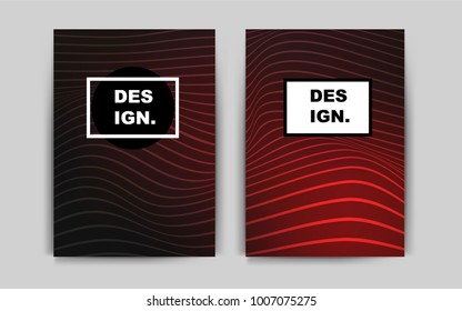 Dark Red vector cover for Envelopes. Beautiful colored sample in A4 size. Pattern for ads, leaflets, labels of your business.