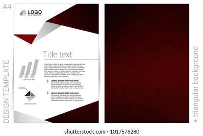 Dark Red vector  cover for Envelopes. Blurred decorative design in abstract style with textbox. Pattern for beautiful business cards, folders.