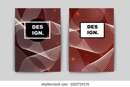 Dark Red vector cover for Envelopes. Booklet with textbox on colorful abstract background. Pattern for beautiful business cards, folders.