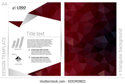 Dark Red vector  cover for Envelopes. Blurred decorative design in abstract style with textbox. The pattern can be used for any ad, booklets.